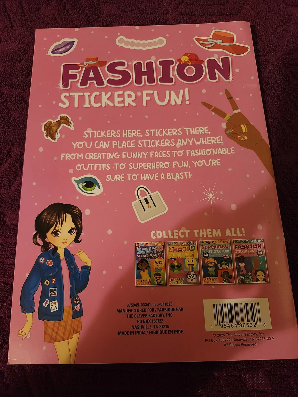 Fashion Sticker Fun! Pink & Teal Sticker Activity Book